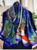 Premium Silk Feeling Peacock Design Scarf